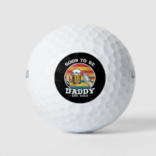 Bald Vater 2025 Erster Vater 2025 Retro Golfball