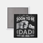 Bald Vater 2026 Schwangerschaftsankündigung Magnet (Vorderseite/Rückseite)