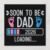 Bald Vater 2026 Schwangerschaftsankündigung wird g Einladung (Vorderseite)