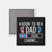 Bald Vater 2026 Schwangerschaftsankündigung wird g Magnet (Vorderseite/Rückseite)