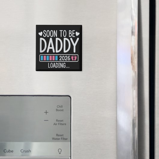 Bald Vater 2026 Schwangerschaftsankündigung wird g Magnet (In Situ (Kühlschrank))