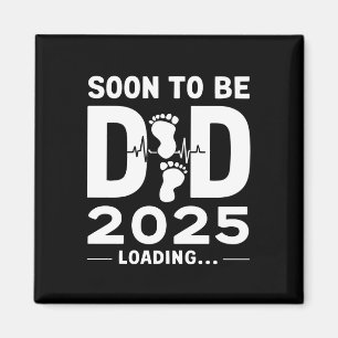Bald Vater Est 2025 Neuer Vater  Magnet