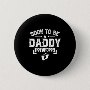 Bald Vater Est. 2026 Vatertag Erstes Mal Button