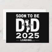 Bald Vater nach 2025 neuer Papa zu sein Einladung (Vorne/Hinten)