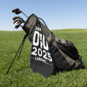 Bald Vater nach 2025 neuer Papa zu sein Golfhandtuch (Gras)