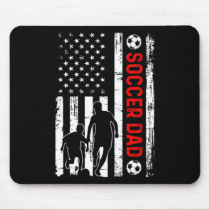 Bald Vater Wird Bald Fußballvater Retro Amerikanis Mousepad