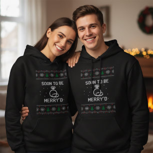 Bald Verlobte Verlobungs Weihnachten Zusammengehör Hoodie