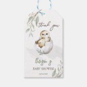 Bald Vogel Frühling Baby Dusche Gefallen Geschenkanhänger (Vorderseite)