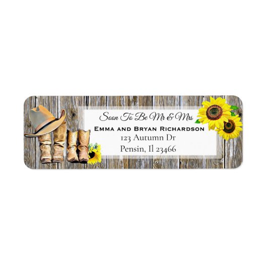 Bald werden Mr. und Mrs. Rustic Wedding Einladung (Vorne)