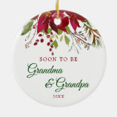 Bald werden Oma und Opa Geschenk | Großeltern Keramik Ornament (Hinten)