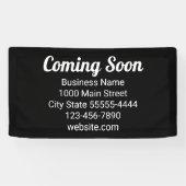 Bald werden schwarze und weiße Unternehmen Banner (Horizontal)