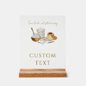 Bald werden Sie Brautparty-Karten und Geschenke we Acrylschild (Vorderseite)