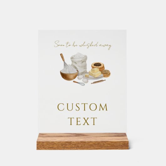 Bald werden Sie Brautparty-Karten und Geschenke we Acrylschild (Vorderseite)