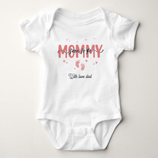 Bald werdende Mama Baby Strampler (Vorderseite)