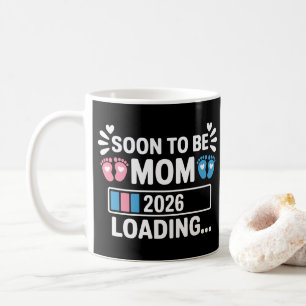 Bald werdende Mutter 2026 Schwangerschaftsankündig Kaffeetasse