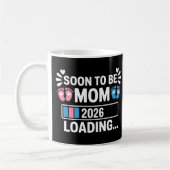Bald werdende Mutter 2026 Schwangerschaftsankündig Kaffeetasse (Links)