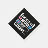 Bald werdende Mutter 2026 Schwangerschaftsankündig Serviette (Ecke)