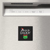 Bald werdender Daddy Weihnachten Lustige Schwanger Magnet (In Situ (Geschirrspüler))