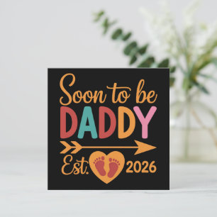 Bald werdender Vater 2026 Schwangerschaftsankündig Einladung