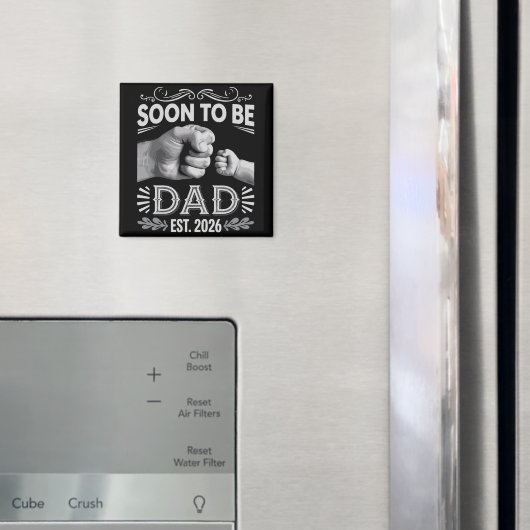 Bald werdender Vater 2026 Schwangerschaftsankündig Magnet (In Situ (Kühlschrank))
