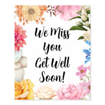 bald wieder gesund Poster