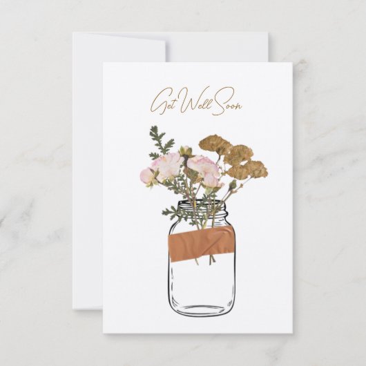 bald wieder gesund werden karte (Vorderseite)