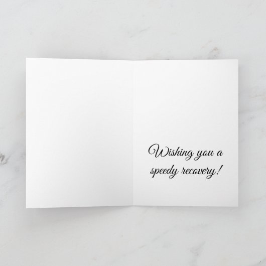 bald wieder gesund werden! karte (Innenseite)