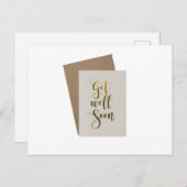 bald wieder gesund werden postkarte (Vorne/Hinten)