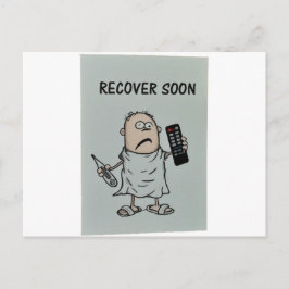 bald wieder gesund werden postkarte