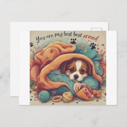 bald wieder gesund werden postkarte (Vorne/Hinten)