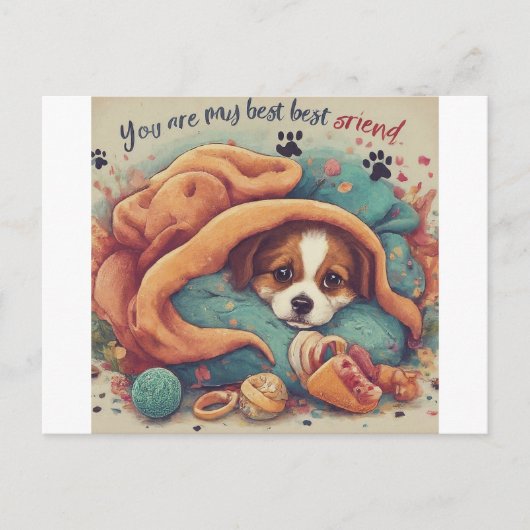 bald wieder gesund werden postkarte (Vorderseite)