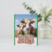 bald wieder gesund werden postkarte (Stehend Vorderseite)