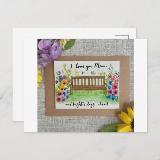 bald wieder gesund werden postkarte (Vorne/Hinten)