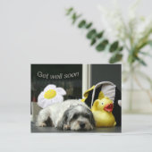 bald wieder gesund werden postkarte (Stehend Vorderseite)