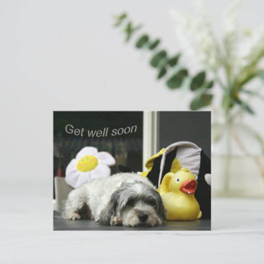 bald wieder gesund werden postkarte (Stehend Vorderseite)