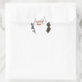 bald wieder gesund werden runder aufkleber (Tasche)