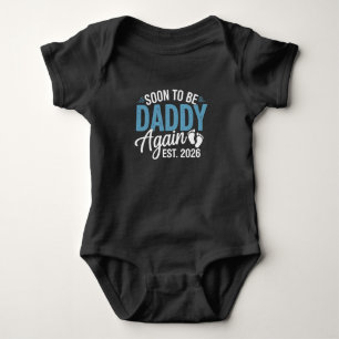 Bald wieder Papa Est 2026 Dad Baby Ankündigung Strampler