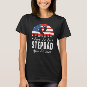 Bald wieder Stiefvater 2023 US-Flagge T-Shirt