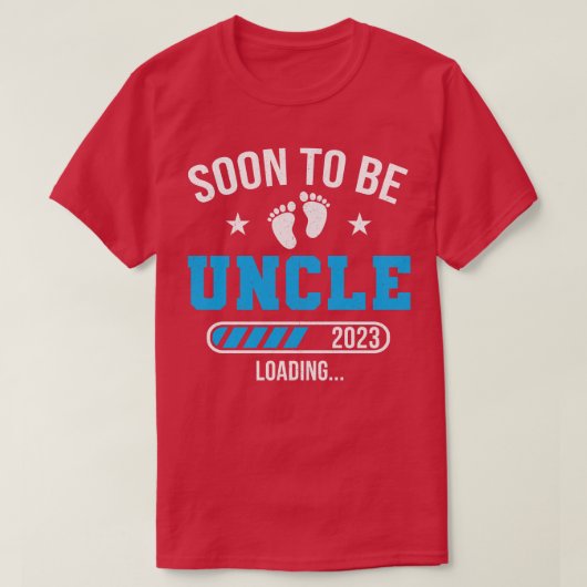 Bald wird ab Ende 2023 Uncle Loading für Schwanger T-Shirt (Design vorne)
