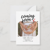 Bald wird Baby Girl Pregnancy Ankündigung (Vorderseite)