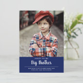 Bald wird Big Brother Blue Pregnancy Ankündigung w (Stehend Vorderseite)