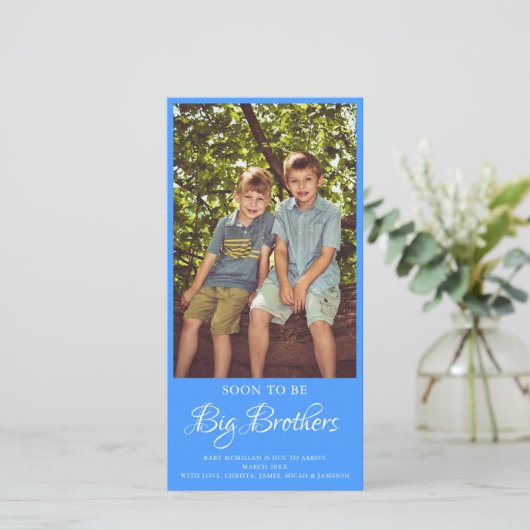 Bald wird Big Brother Pregnancy Ankündigung (Stehend Vorderseite)