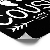 Bald wird Cousin Est 2025 Niedliche Schwangerschaf Poster (Ecke)