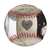 Bald wird Daddy Baby Reveal Schwangerschaft Ankünd Baseball (Vorderseite)