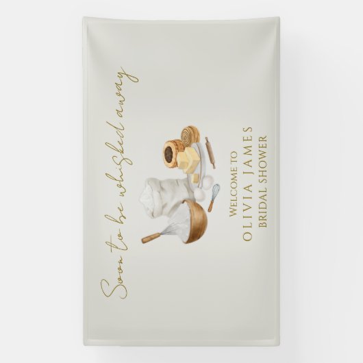 Bald wird das Brautparty-Begrüßungszeichen weggeri Banner (Vertikal)