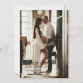 Bald wird die Ankündigung einer Schwangerschaft im (Vorderseite)