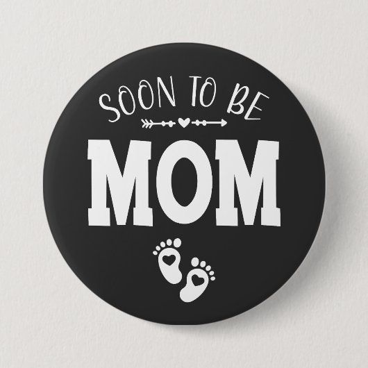 Bald wird die Mama zur Mama-Runde gefördert Button (Vorderseite)