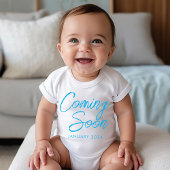 Bald wird die neue Baby Boy Blue Ankündigung ersch Baby Strampler