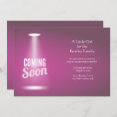 Bald wird die Schwangerschaftsankündigung der Mädc Ankündigung (Vorne/Hinten)