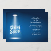 Bald wird die Schwangerschaftsankündigung des Jung Ankündigung (Vorne/Hinten)